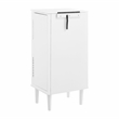 Pemberly Row 7-Drawer Wood Jewelry Armoire with Flip Top in White