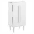 Pemberly Row 7-Drawer Wood Jewelry Armoire with Flip Top in White