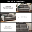 Pemberly Row Contemporary Channel Tufted Sofa in Light Gray Velvet