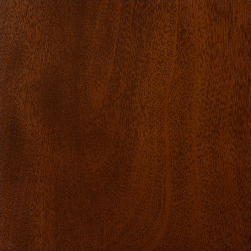 Pemberly Row Walnut Brown Wood and Rattan 2-Piece Dining Chair Set