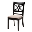 Pemberly Row 5-Piece Fabric/Wood Dining Set in Beige/Dark Brown