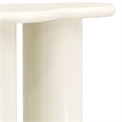 Pemberly Row Modern / Contemporary Metal End Table in Cream Finish