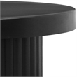 Pemberly Row Contemporary Metal Coffee Table in Black Finish