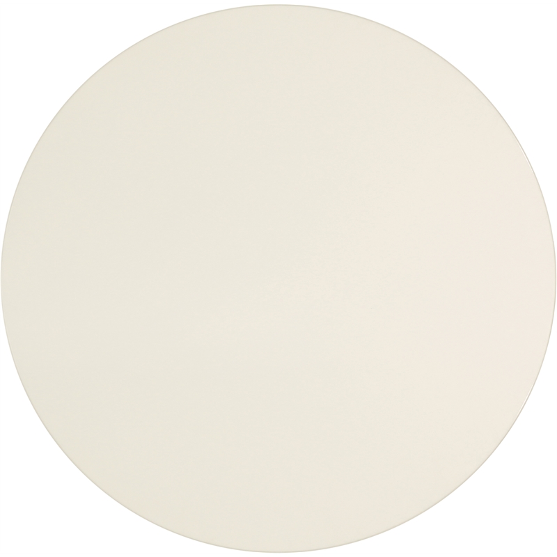 Pemberly Row Contemporary Metal Coffee Table in Cream Finish