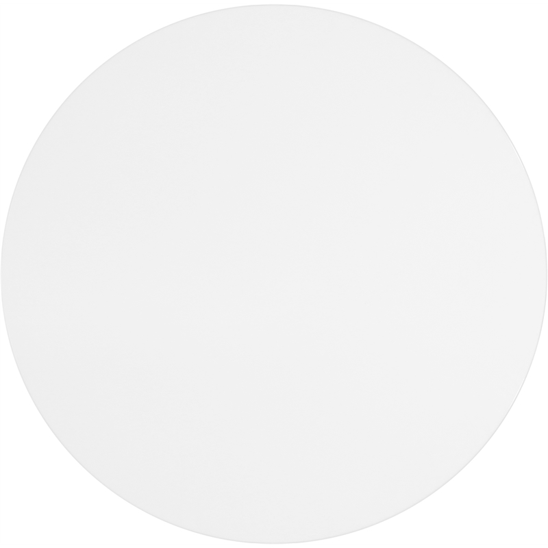 Pemberly Row Contemporary Metal Coffee Table in White Finish