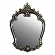 Pemberly Row Contemporary Transitional Wood Mirror in Gold and Black
