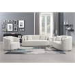 Pemberly Row Contemporary Upholstered Chair with 1 Pillow in Beige