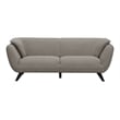 Pemberly Row Upholstered Fabric Sofa with Wood Frame in Brown