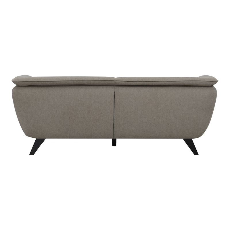 Pemberly Row Upholstered Fabric Sofa with Wood Frame in Brown