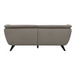 Pemberly Row Upholstered Fabric Sofa with Wood Frame in Brown