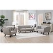 Pemberly Row Upholstered Fabric Sofa with Wood Frame in Brown