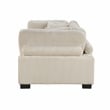 Pemberly Row Contemporary Upholstered CorduFabric Loveseat in Beige