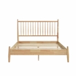 Pemberly Row Contemporary Wood Full Size Platform Bed in Natural
