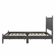 Pemberly Row Contemporary Wood Full Size Platform Bed in Gray