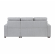 Pemberly Row 2-Piece Fabric Sectional & Right Chaise in Gray