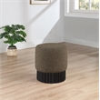 Pemberly Row Contemporary Boucle Fabric Ottoman/Stool in Olive/Black