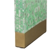 Pemberly Row Wood & Mother of Pearl Console Table in Seafoam Green