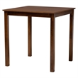 Pemberly Row 5-Piece Mid-Century Rattan & Wood Pub Set in Brown
