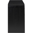 Pemberly Row Modern / Contemporary Ash Wood Black Night Stand