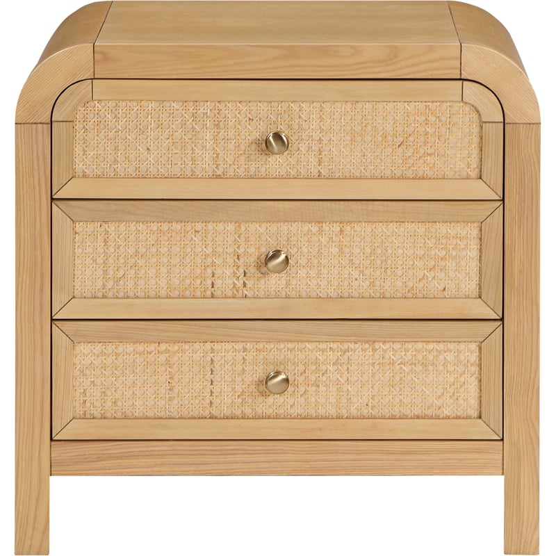 Pemberly Row Modern / Contemporary Natural Finish Night Stand
