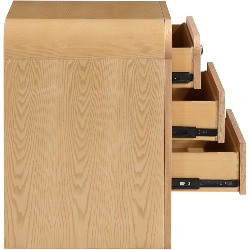 Pemberly Row Modern / Contemporary Natural Finish Night Stand