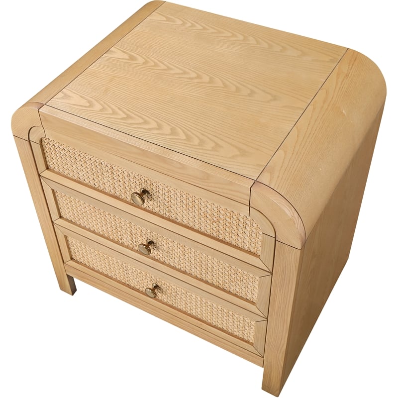 Pemberly Row Modern / Contemporary Natural Finish Night Stand