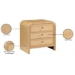 Pemberly Row Modern / Contemporary Natural Finish Night Stand