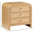 Pemberly Row Modern / Contemporary Natural Finish Night Stand