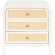 Pemberly Row Modern / Contemporary Ash Wood White Night Stand