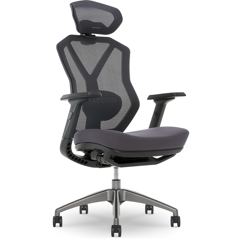 Pemberly Row Modern / Contemporary Mesh Gaming Chair Space Gray