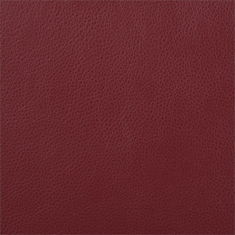 Pemberly Row Transitional Faux Leather Upholstered Motion Sofa Red