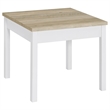Pemberly Row 3-piece Coastal Wood Coffee Table Set Pine and White