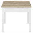 Pemberly Row 3-piece Coastal Wood Coffee Table Set Pine and White