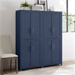 Pemberly Row 2PC Traditional Wood Kitchen Storage Pantry in Navy