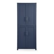 Pemberly Row Traditional Wood Kitchen Storage Pantry in Navy