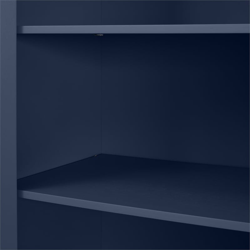 Pemberly Row Traditional Wood Kitchen Storage Pantry in Navy