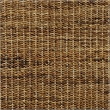 Pemberly Row Coastal Wood/Rattan King Size Platform Bed in Brown