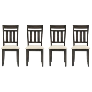 Pemberly Row 19.88&quot Modern Wood Dining Chair in Slate (Set of 4)