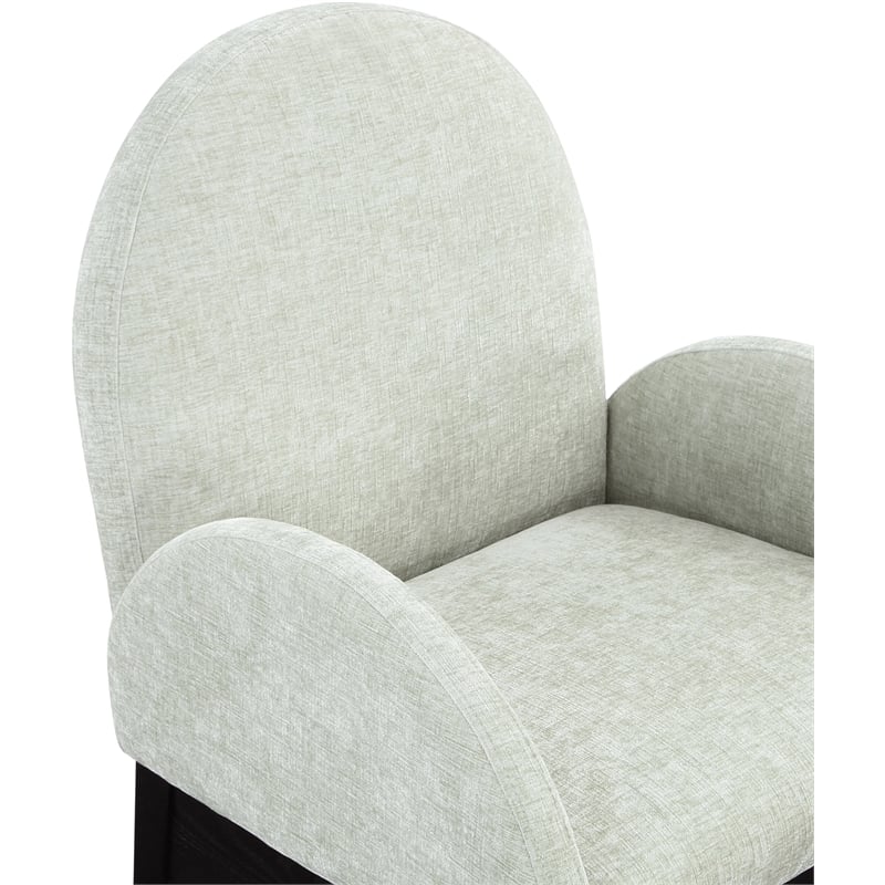 Pemberly Row Modern / Contemporary Mint Fabric Dining Arm Chair