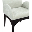 Pemberly Row Modern / Contemporary Mint Fabric Dining Arm Chair