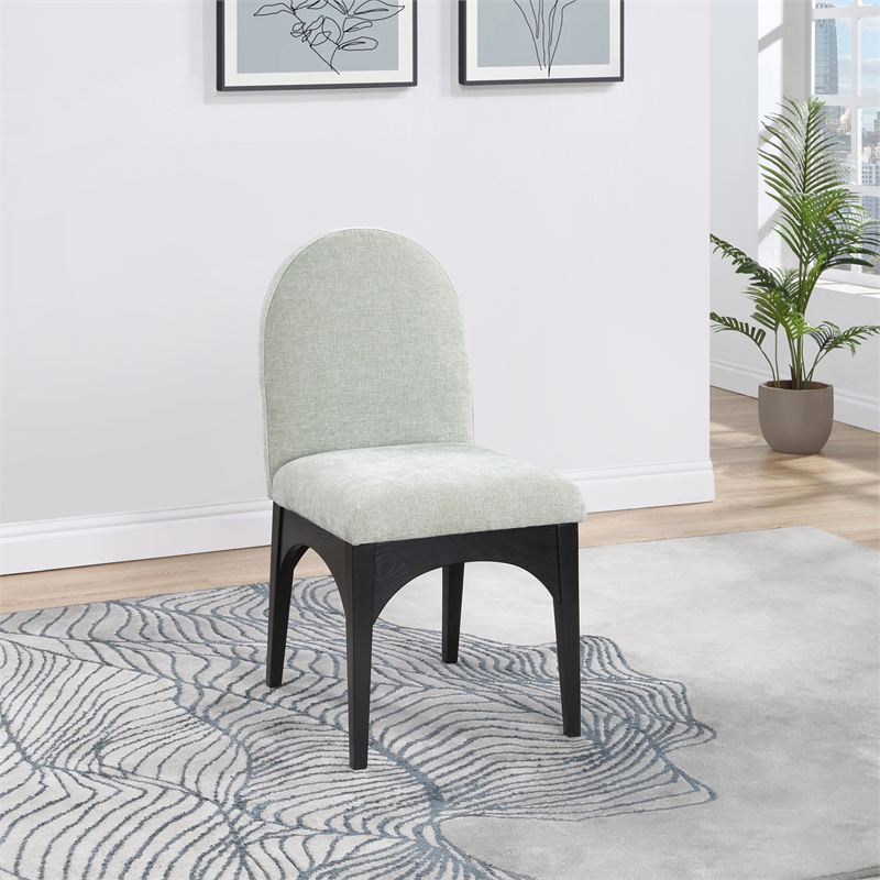Pemberly Row Modern / Contemporary Mint Fabric Dining Side Chair