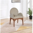 Pemberly Row Modern / Contemporary Beige Fabric Dining Arm Chair