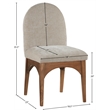 Pemberly Row Modern / Contemporary Beige Fabric Dining Side Chair