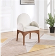 Pemberly Row Modern / Contemporary Cream Fabric Dining Arm Chair
