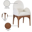 Pemberly Row Modern / Contemporary Cream Fabric Dining Arm Chair