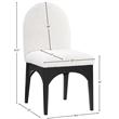 Pemberly Row Contemporary Cream Boucle Fabric Dining Side Chair