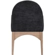 Pemberly Row Modern / Contemporary Black Fabric Dining Arm Chair