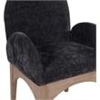 Pemberly Row Modern / Contemporary Black Fabric Dining Arm Chair