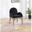 Pemberly Row Modern / Contemporary Black Fabric Dining Arm Chair