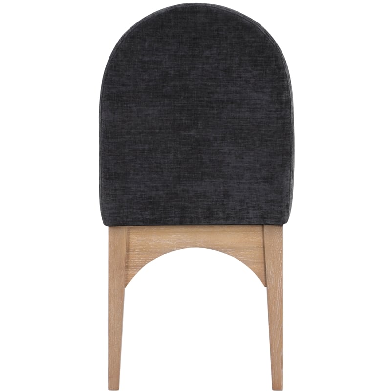 Pemberly Row Modern / Contemporary Black Fabric Dining Side Chair